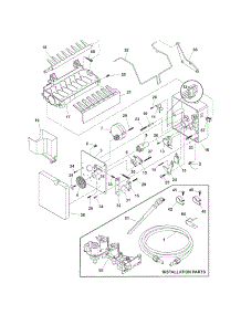 Ice Maker parts for Kenmore Refrigerator 253.56292409 (25356292409, 253 56292409) from AppliancePartsPros.com