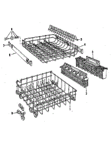 Rack Details parts for Kenmore Dishwasher 587.1486083 (5871486083, 587 1486083) from AppliancePartsPros.com