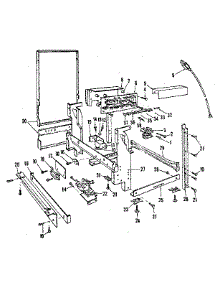 Frame Details parts for Kenmore Dishwasher 587.1486083 (5871486083, 587 1486083) from AppliancePartsPros.com