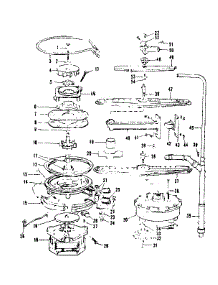 Motor, Heater, And Spray Arm Details parts for Kenmore Dishwasher 587.1486085 (5871486085, 587 1486085) from AppliancePartsPros.com