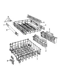 Rack Details parts for Kenmore Dishwasher 587.1486580 (5871486580, 587 1486580) from AppliancePartsPros.com