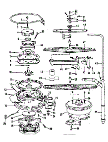 Motor, Heater, And Spray Arm Details parts for Kenmore Dishwasher 587.1486583 (5871486583, 587 1486583) from AppliancePartsPros.com