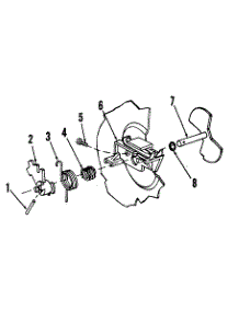 Detergent Cup Details parts for Kenmore Dishwasher 587.1486585 (5871486585, 587 1486585) from AppliancePartsPros.com