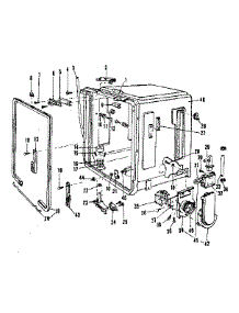 Tub Details parts for Kenmore Dishwasher 587.1486585 (5871486585, 587 1486585) from AppliancePartsPros.com