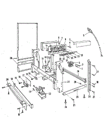 Frame Details parts for Kenmore Dishwasher 587.1486586 (5871486586, 587 1486586) from AppliancePartsPros.com