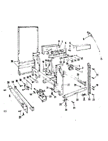 Frame Details parts for Kenmore Dishwasher 587.1487580 (5871487580, 587 1487580) from AppliancePartsPros.com