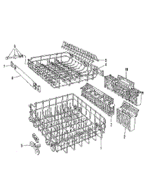 Rack Details parts for Kenmore Dishwasher 587.1487583 (5871487583, 587 1487583) from AppliancePartsPros.com