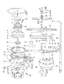 Motor, Heater And Spray Arm Details parts for Kenmore Dishwasher 587.1487583 (5871487583, 587 1487583) from AppliancePartsPros.com