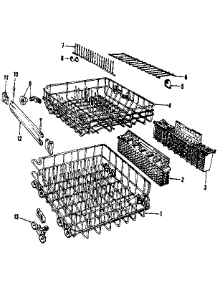 Rack Details parts for Kenmore Dishwasher 587.1487585 (5871487585, 587 1487585) from AppliancePartsPros.com