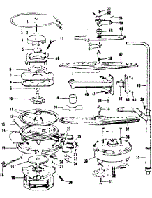 Motor, Heater, And Spray Arm Details parts for Kenmore Dishwasher 587.1487585 (5871487585, 587 1487585) from AppliancePartsPros.com