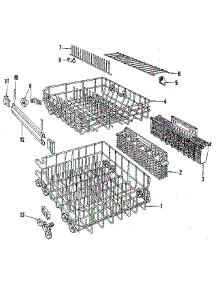 Rack Details parts for Kenmore Dishwasher 587.1487586 (5871487586, 587 1487586) from AppliancePartsPros.com