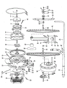 Motor, Heater, And Spray Arm Details parts for Kenmore Dishwasher 587.1487586 (5871487586, 587 1487586) from AppliancePartsPros.com