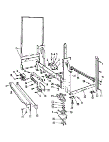 Frame Details parts for Kenmore Dishwasher 587.1506180 (5871506180, 587 1506180) from AppliancePartsPros.com