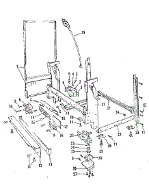 Frame Details parts for Kenmore Dishwasher 587.1507180 (5871507180, 587 1507180) from AppliancePartsPros.com
