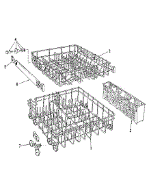 Rack Details parts for Kenmore Dishwasher 587.1507183 (5871507183, 587 1507183) from AppliancePartsPros.com