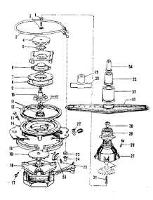 Motor, Heater, And Spray Arm Details parts for Kenmore Dishwasher 587.1507185 (5871507185, 587 1507185) from AppliancePartsPros.com