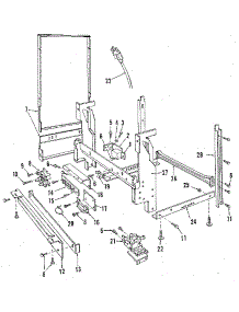 Frame Details parts for Kenmore Dishwasher 587.1509180 (5871509180, 587 1509180) from AppliancePartsPros.com