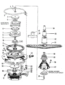 Motor, Heater, & Spray Arm Details parts for Kenmore Dishwasher 587.1509180 (5871509180, 587 1509180) from AppliancePartsPros.com