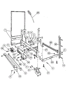 Frame parts for Kenmore Dishwasher 587.1509181 (5871509181, 587 1509181) from AppliancePartsPros.com