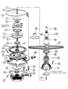Motor, Heater & Spray Arm parts for Kenmore Dishwasher 587.1509181 (5871509181, 587 1509181) from AppliancePartsPros.com