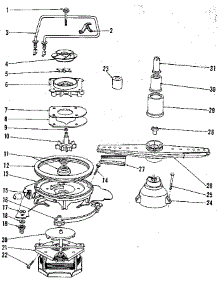 Motor, Heater, & Spray Arm Details parts for Kenmore Dishwasher 587.1510090 (5871510090, 587 1510090) from AppliancePartsPros.com