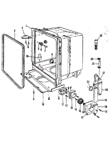 Tub Details parts for Kenmore Dishwasher 587.1510090 (5871510090, 587 1510090) from AppliancePartsPros.com