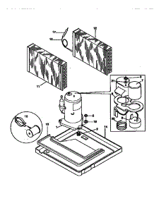 Compressor parts for Kenmore Air Conditioner 253.78088891 (25378088891, 253 78088891) from AppliancePartsPros.com