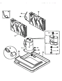 Compressor parts for Kenmore Air Conditioner 253.78106890 (25378106890, 253 78106890) from AppliancePartsPros.com