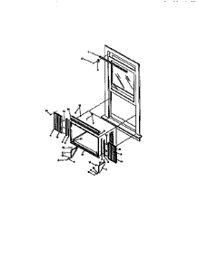 Window Mounting Kit parts for Kenmore Air Conditioner 253.78127890 (25378127890, 253 78127890) from AppliancePartsPros.com