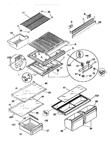 Shelves parts for Kenmore Refrigerator 253.78132891 (25378132891, 253 78132891) from AppliancePartsPros.com
