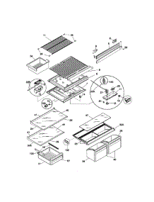 Shelves parts for Kenmore Refrigerator 253.78132892 (25378132892, 253 78132892) from AppliancePartsPros.com