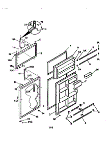 Doors parts for Kenmore Refrigerator 253.78135890 (25378135890, 253 78135890) from AppliancePartsPros.com