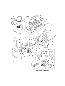 Ice Maker parts for Kenmore Refrigerator 253.78135892 (25378135892, 253 78135892) from AppliancePartsPros.com