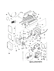 Icemaker parts for Kenmore Refrigerator 253.78137891 (25378137891, 253 78137891) from AppliancePartsPros.com