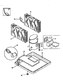 Compressor Parts parts for Kenmore Air Conditioner 253.78186890 (25378186890, 253 78186890) from AppliancePartsPros.com