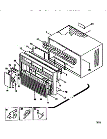 Wrapper parts for Kenmore Air Conditioner 253.78186890 (25378186890, 253 78186890) from AppliancePartsPros.com