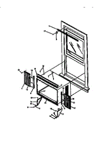 Window Mounting Kit parts for Kenmore Air Conditioner 253.78279890 (25378279890, 253 78279890) from AppliancePartsPros.com