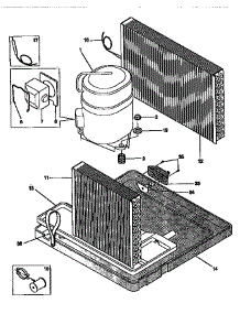 Compressor parts for Kenmore Air Conditioner 253.78279890 (25378279890, 253 78279890) from AppliancePartsPros.com