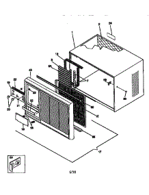 Wrapper parts for Kenmore Air Conditioner 253.78279890 (25378279890, 253 78279890) from AppliancePartsPros.com