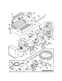Icemaker parts for Kenmore Refrigerator 253.78296898 (25378296898, 253 78296898) from AppliancePartsPros.com