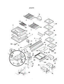 Shelves parts for Kenmore Refrigerator 253.78299897 (25378299897, 253 78299897) from AppliancePartsPros.com