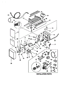 Icemaker parts for Kenmore Refrigerator 253.78821890 (25378821890, 253 78821890) from AppliancePartsPros.com