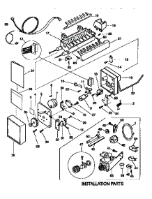 Icemaker parts for Kenmore Refrigerator 253.78832790 (25378832790, 253 78832790) from AppliancePartsPros.com