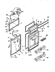 Doors parts for Kenmore Refrigerator 253.78837790 (25378837790, 253 78837790) from AppliancePartsPros.com