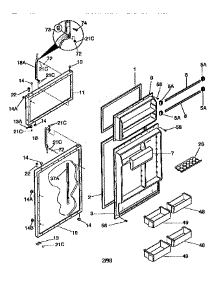 Doors parts for Kenmore Refrigerator 253.78837791 (25378837791, 253 78837791) from AppliancePartsPros.com