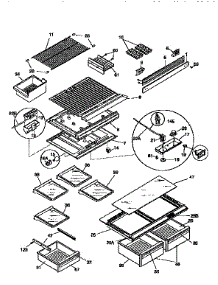 Shelves And Accessories parts for Kenmore Refrigerator 253.78842790 (25378842790, 253 78842790) from AppliancePartsPros.com