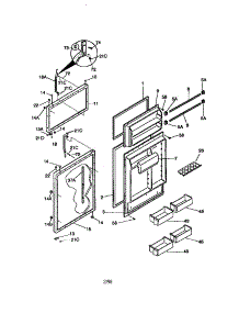 Doors parts for Kenmore Refrigerator 253.78842791 (25378842791, 253 78842791) from AppliancePartsPros.com