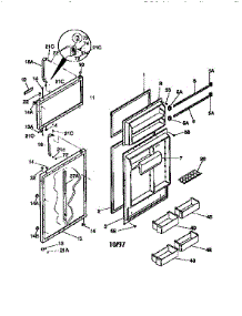 Doors parts for Kenmore Refrigerator 253.78847790 (25378847790, 253 78847790) from AppliancePartsPros.com