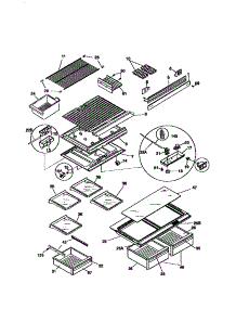 Shelves And Accessories parts for Kenmore Refrigerator 253.78847791 (25378847791, 253 78847791) from AppliancePartsPros.com