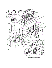 Icemaker parts for Kenmore Refrigerator 253.78847791 (25378847791, 253 78847791) from AppliancePartsPros.com
